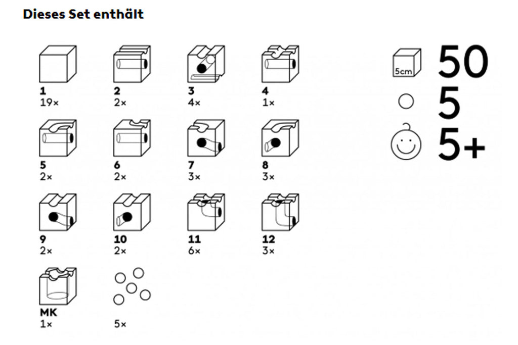 Cuboro Starter Set Standard 50