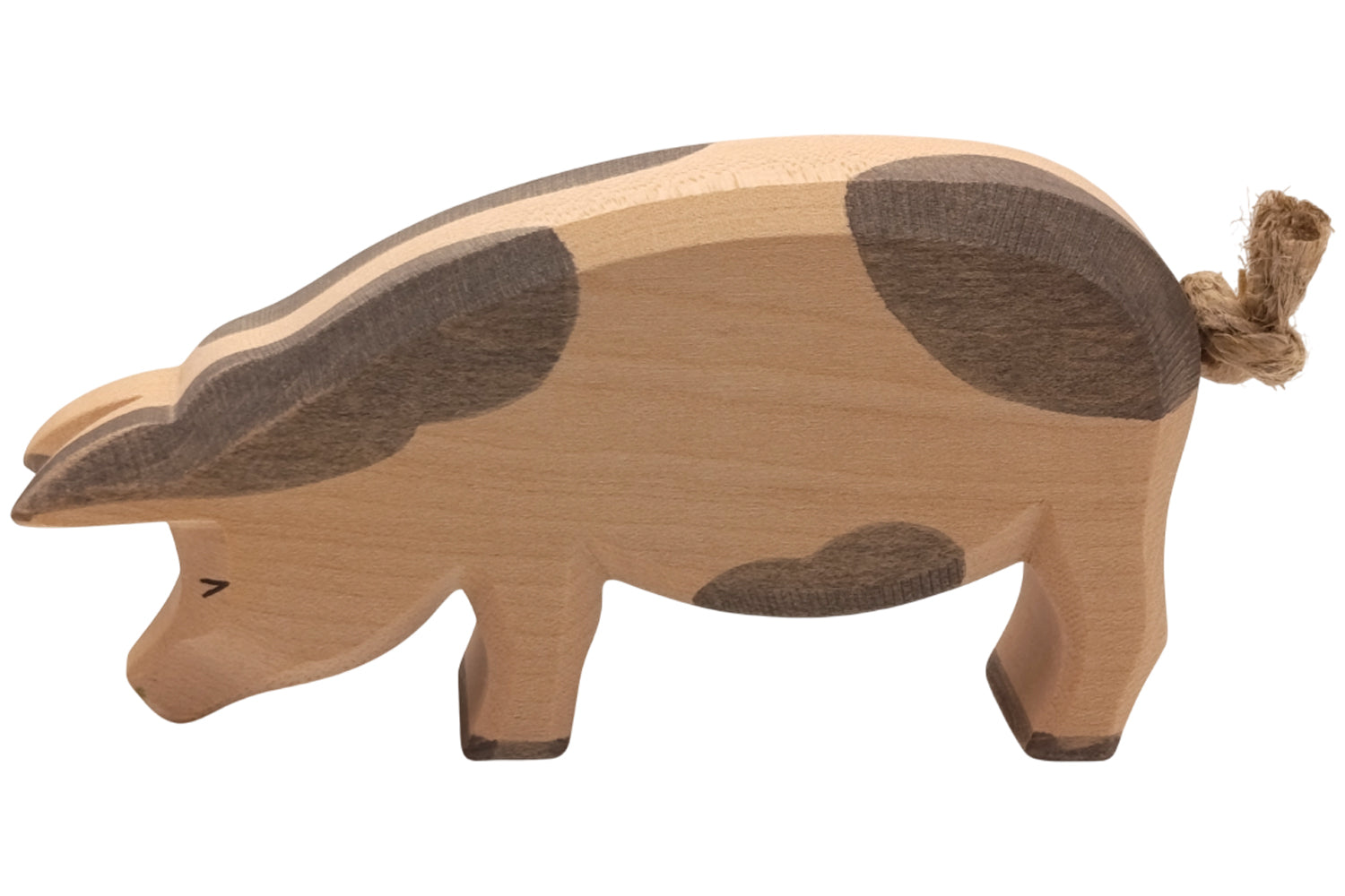 Ostheimer Schwein gefleckt, Kopf tief