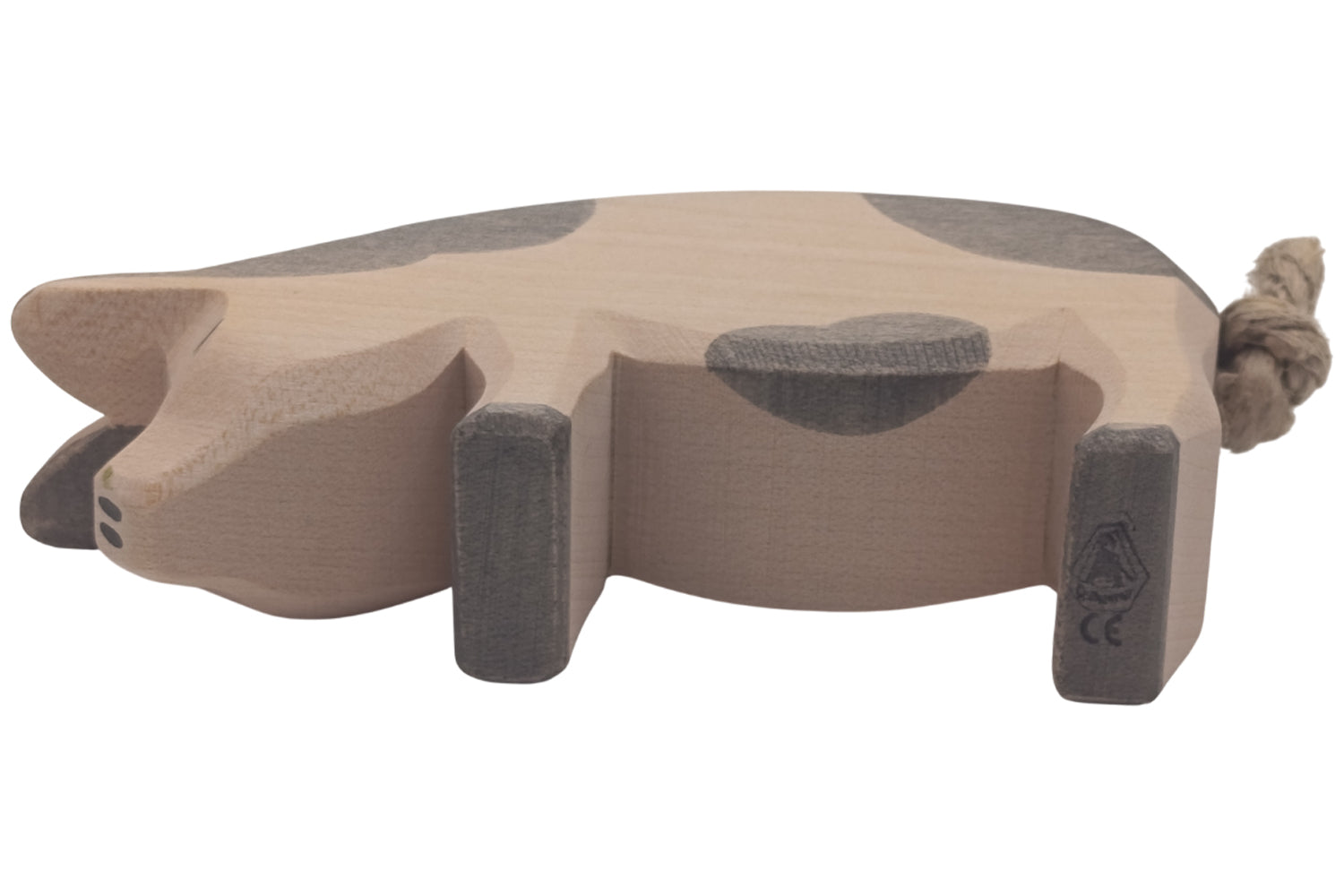 Ostheimer Schwein gefleckt, Kopf tief