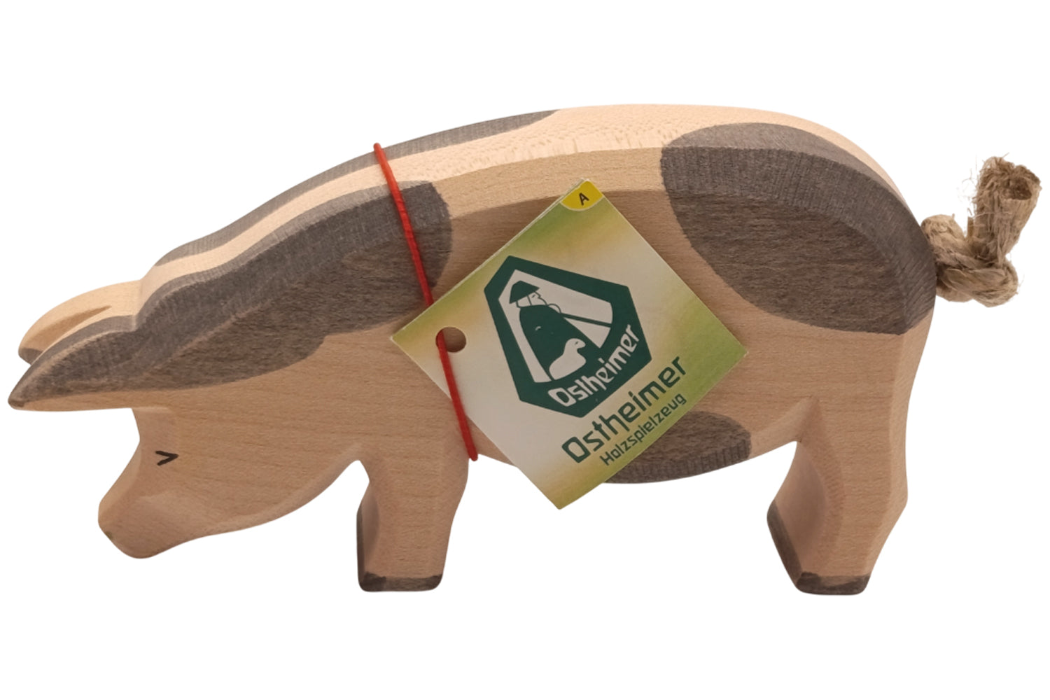 Ostheimer Schwein gefleckt, Kopf tief