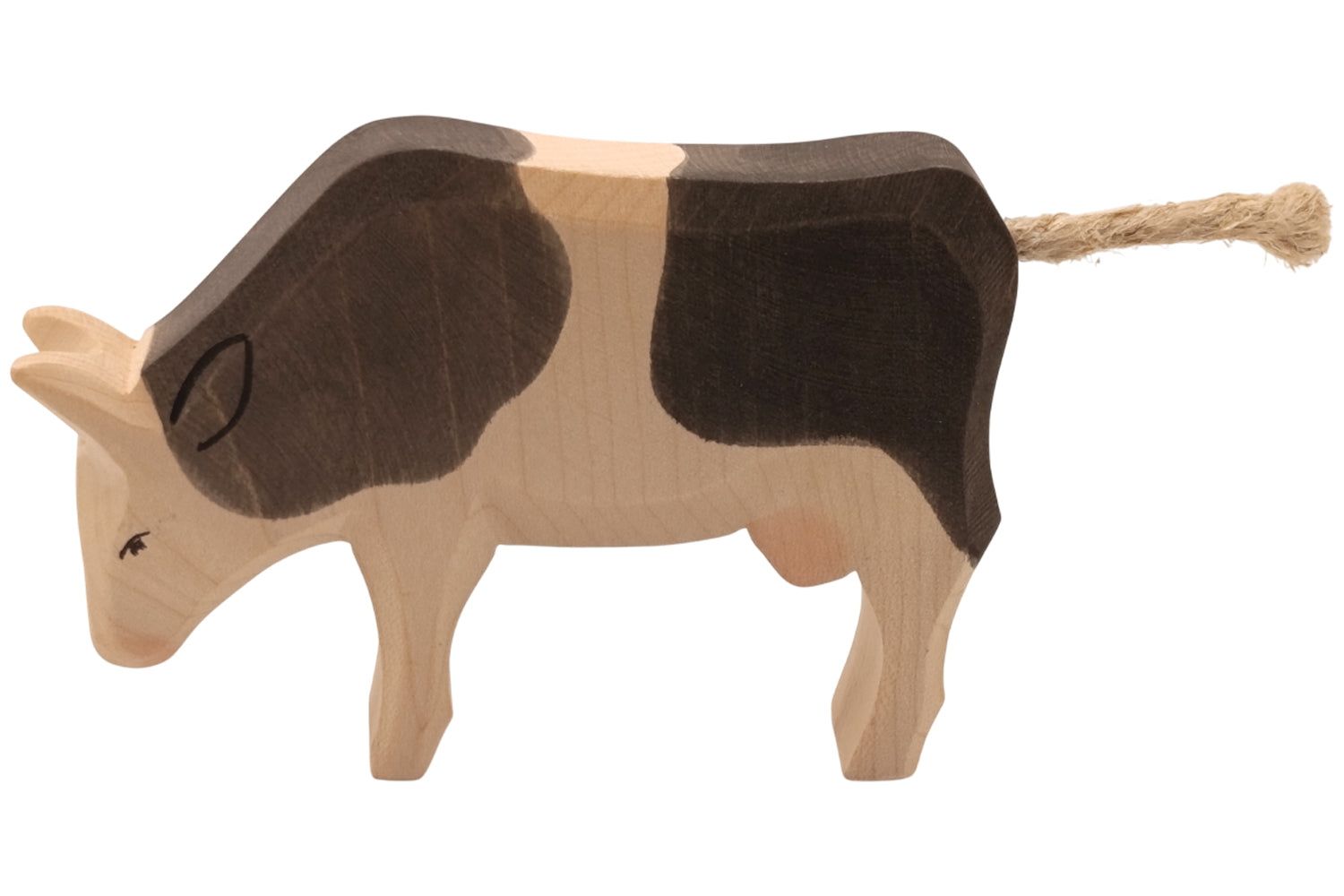 Ostheimer Kuh schwarz gefleckt, fressend