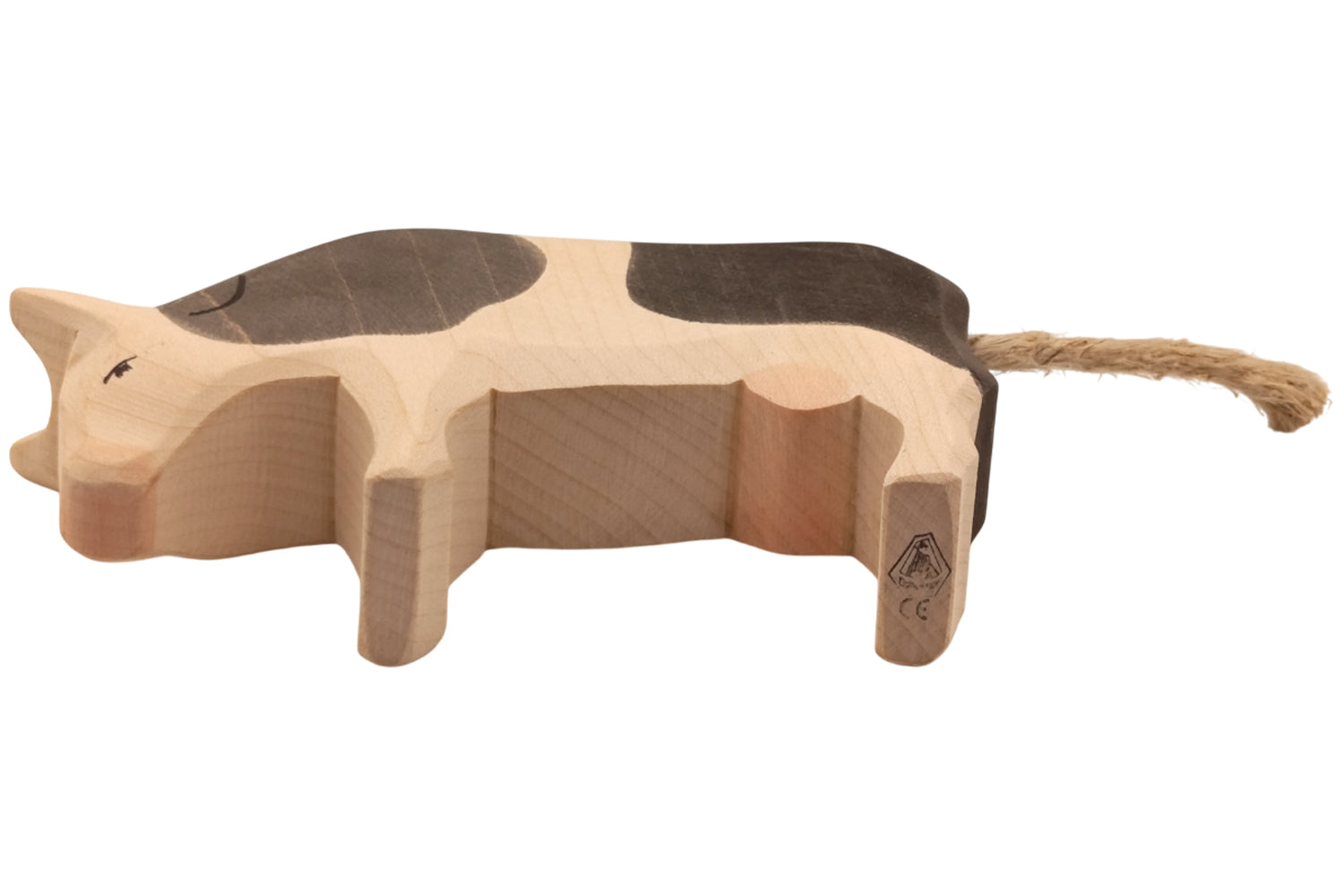 Ostheimer Kuh schwarz gefleckt, fressend