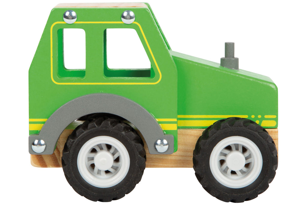 small foot Traktor grün
