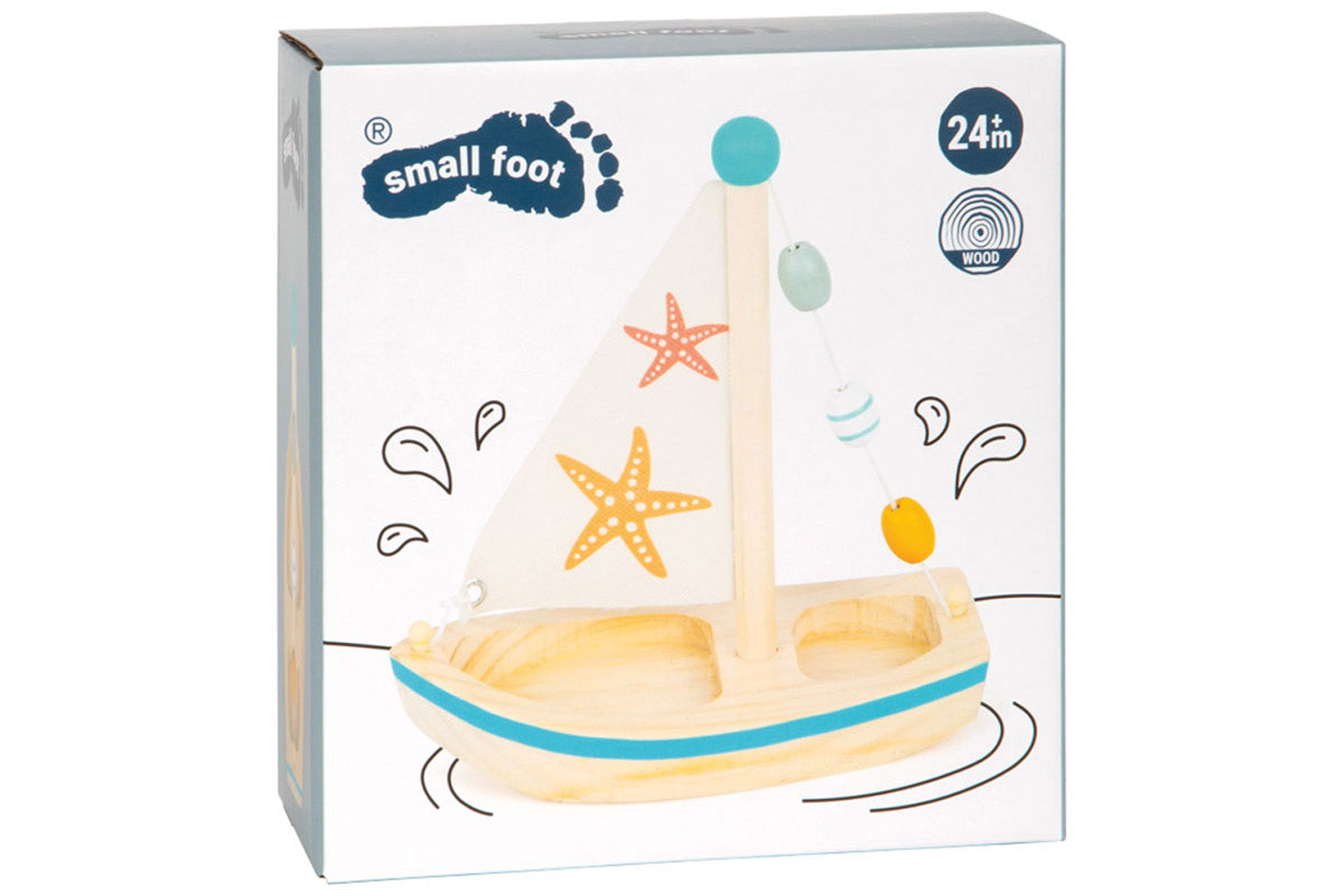 small foot Segelboot Seestern Wasserspielzeug