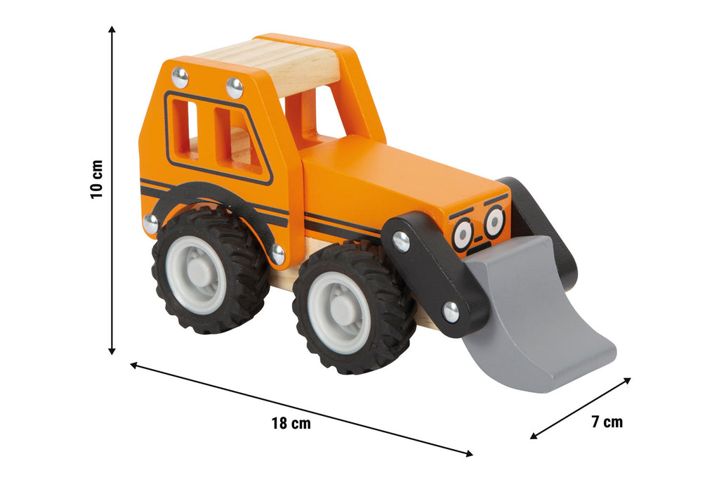 small foot Bagger orange
