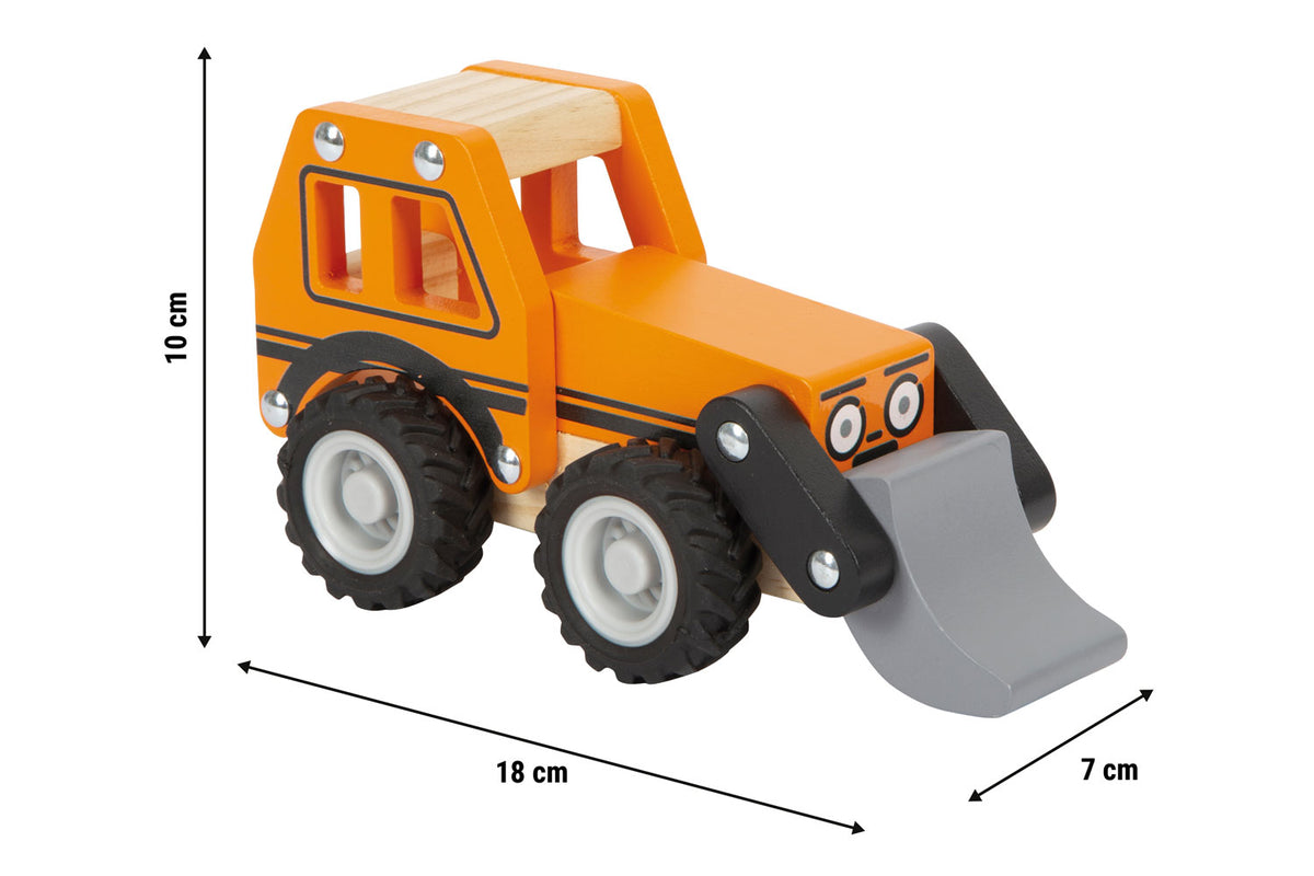 small foot Bagger orange