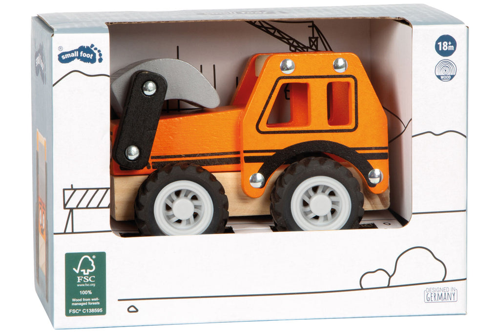 small foot Bagger orange