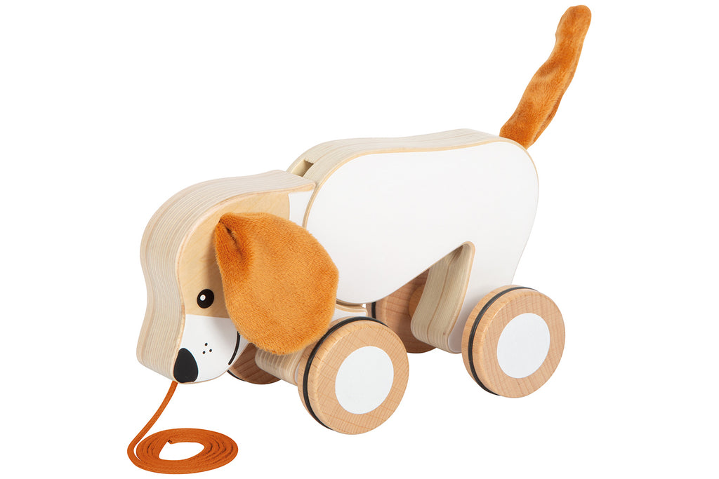 small foot Nachziehtier Hund mit Knisterohren