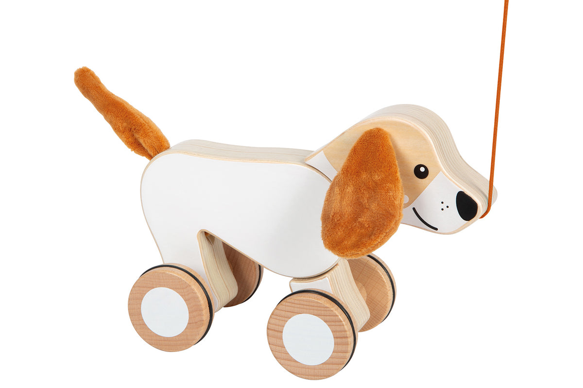 small foot Nachziehtier Hund mit Knisterohren