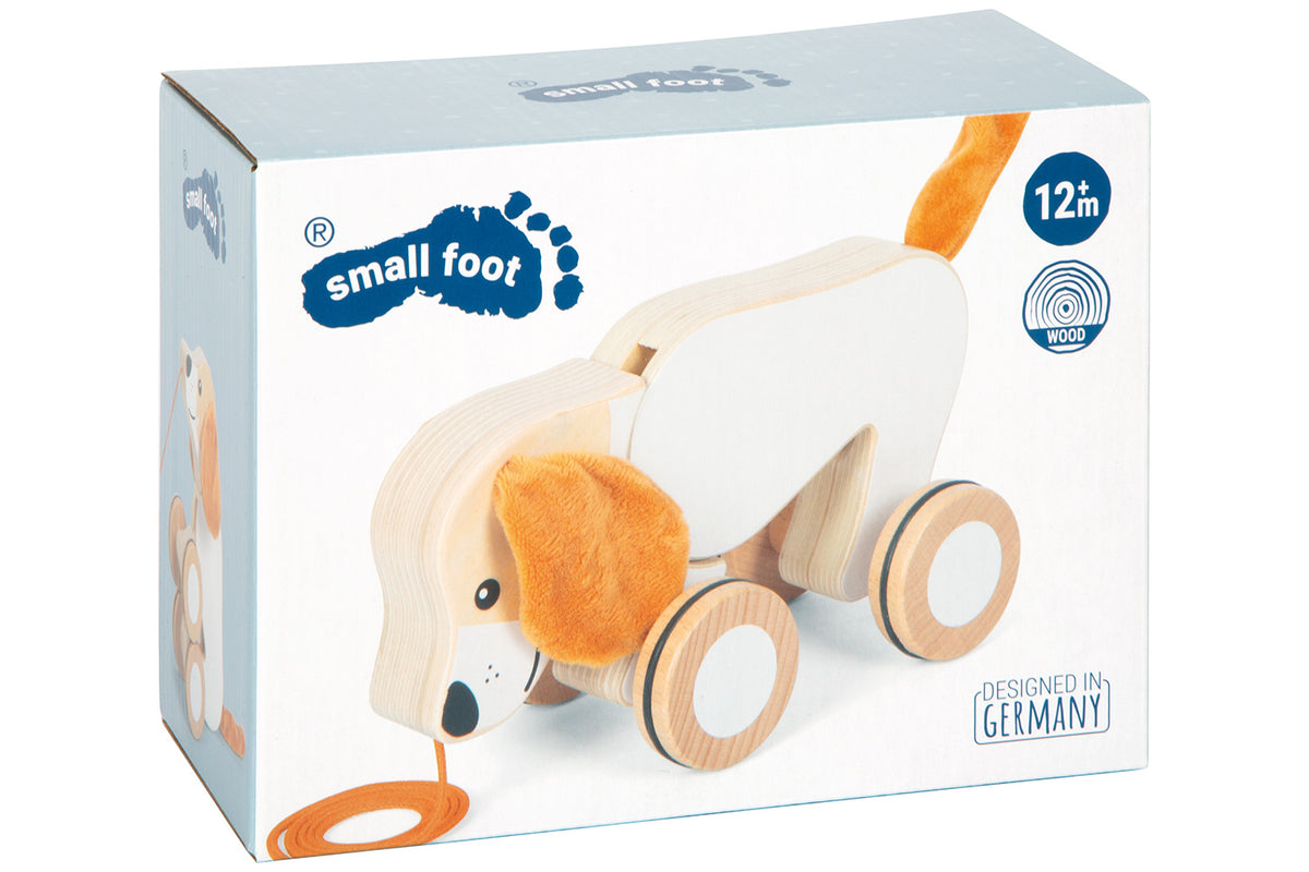 small foot Nachziehtier Hund mit Knisterohren