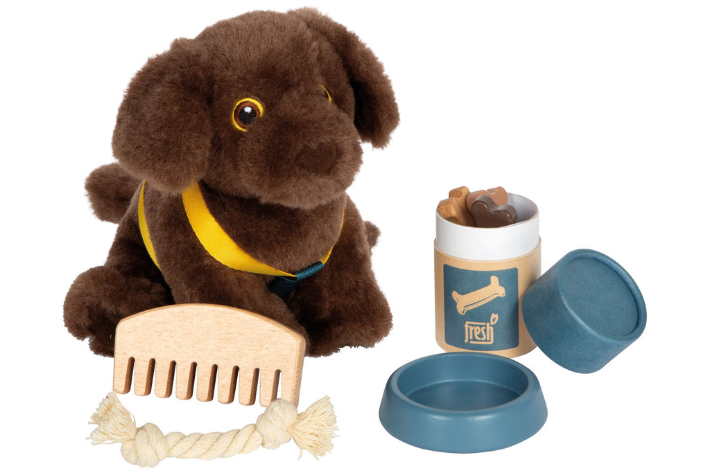 small foot Hund mit Tasche und Pflege-Set