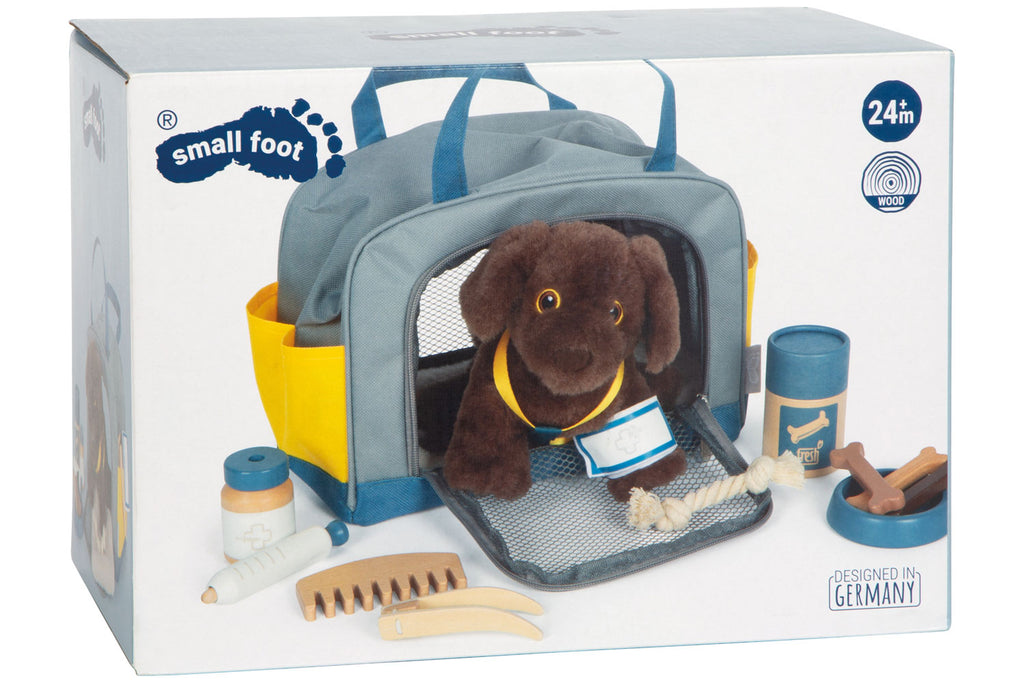 small foot Hund mit Tasche und Pflege-Set