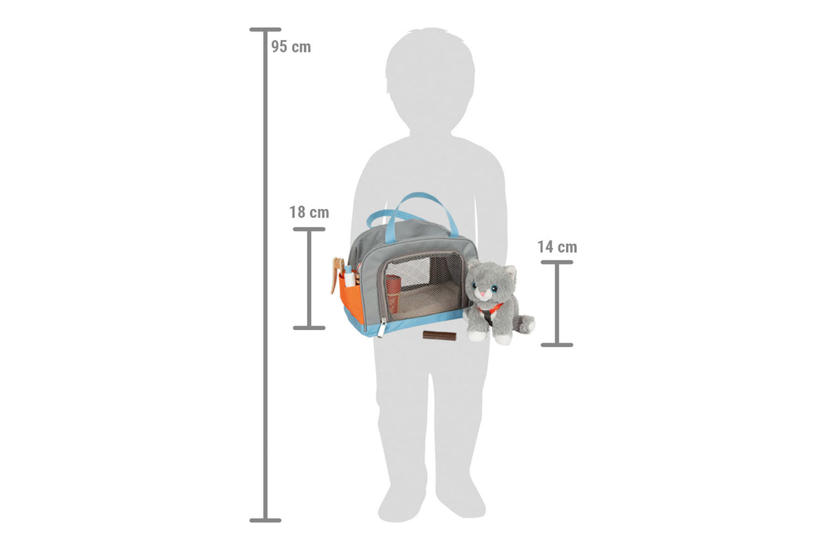 small foot Katze mit Tasche und Pflege-Set