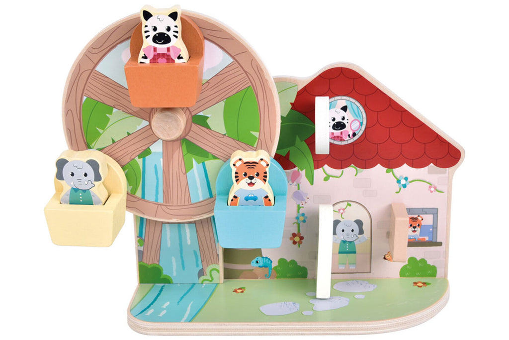 small foot Motorikspielzeug Riesenrad Jungle Kids