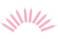 Bougies d'anniversaire Goki, lot de 10, roses