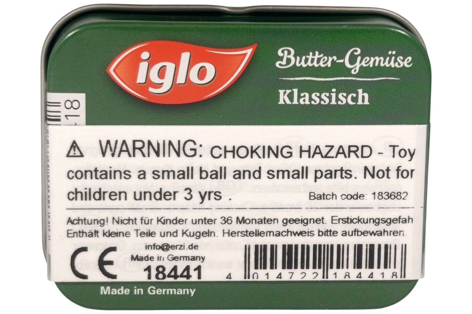 Erzi Iglo Butter-Gemüse in der Dose