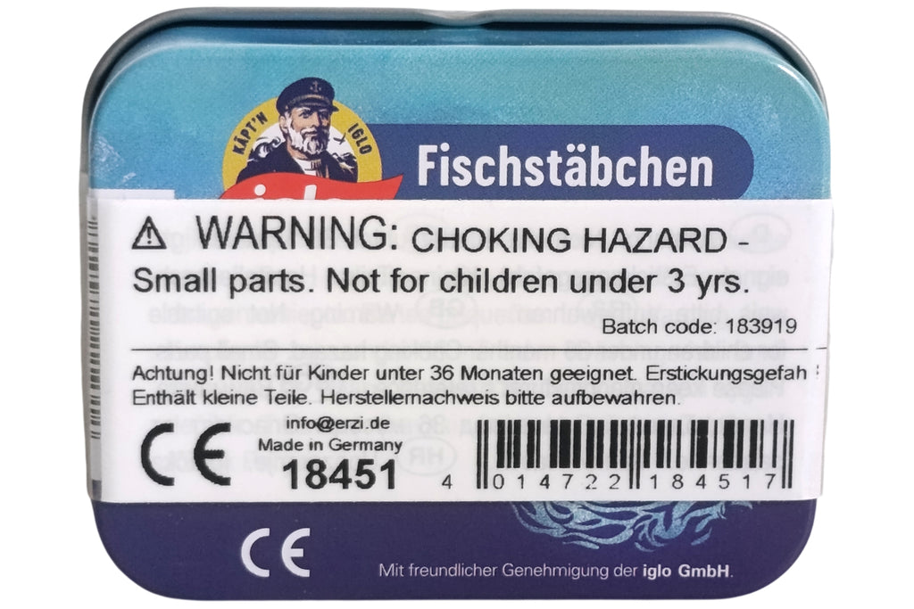 Erzi Iglo Fischstäbchen in der Dose