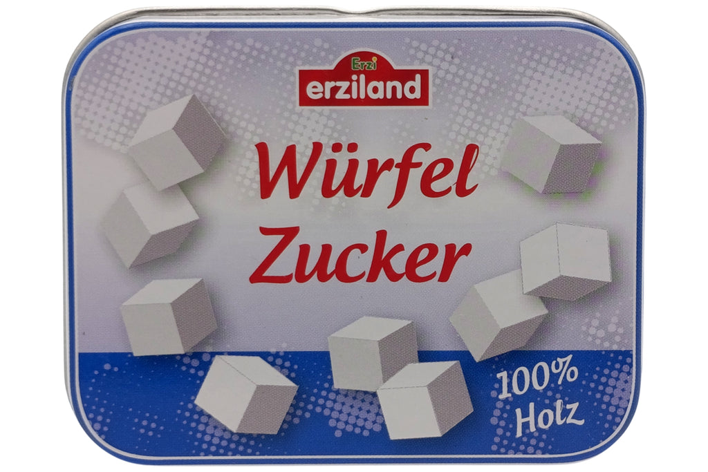 Erzi Würfelzucker in Blechdose