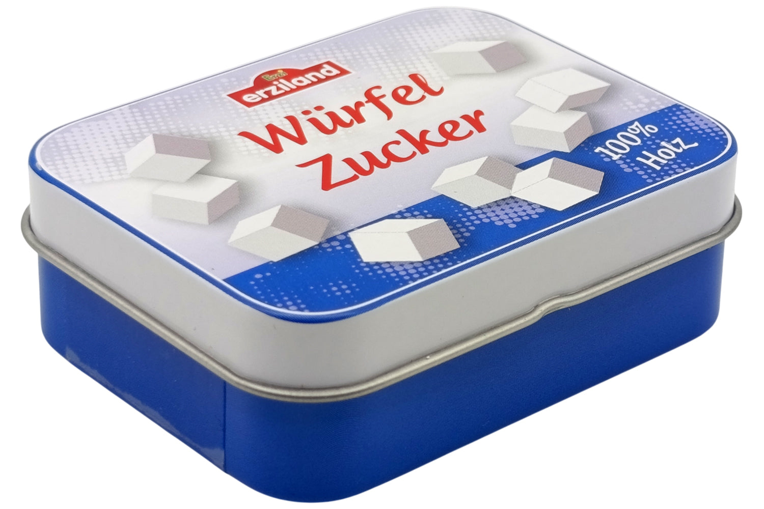 Erzi Würfelzucker in Blechdose
