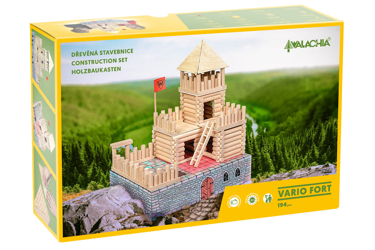 Walachia Holzbaukasten Vario Fort 194 Teile