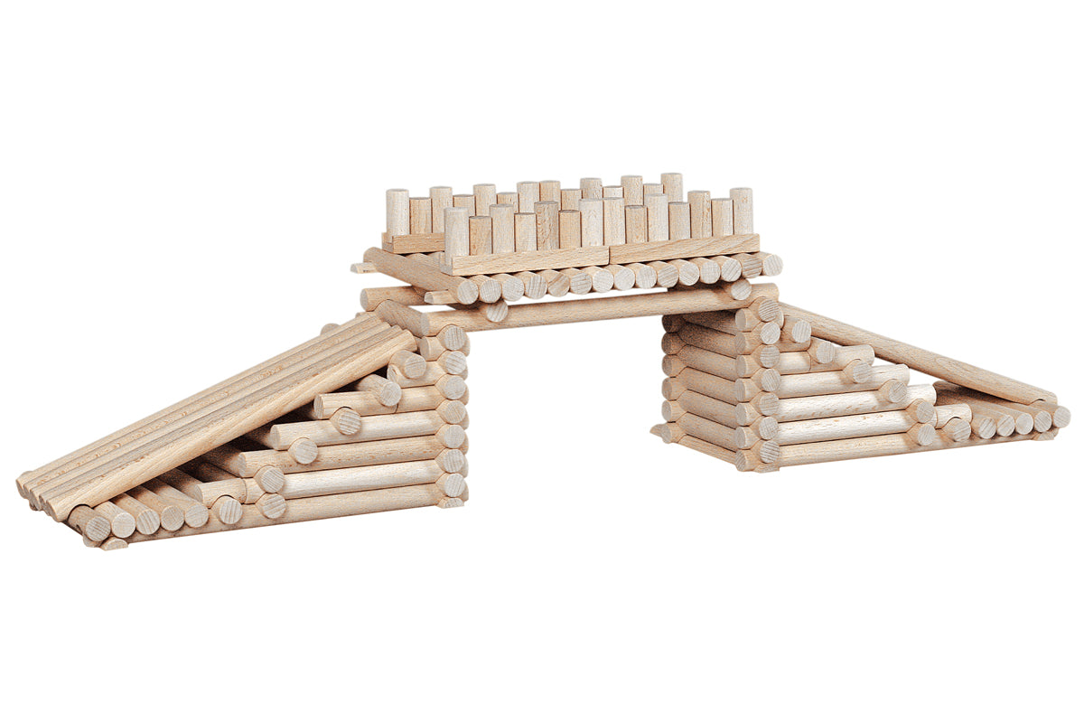 Walachia Holzbaukasten Vario Massive 209 Teile