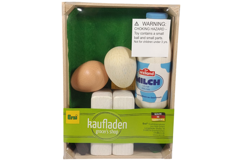 Erzi Sortiment Backzutaten in der Kiste
