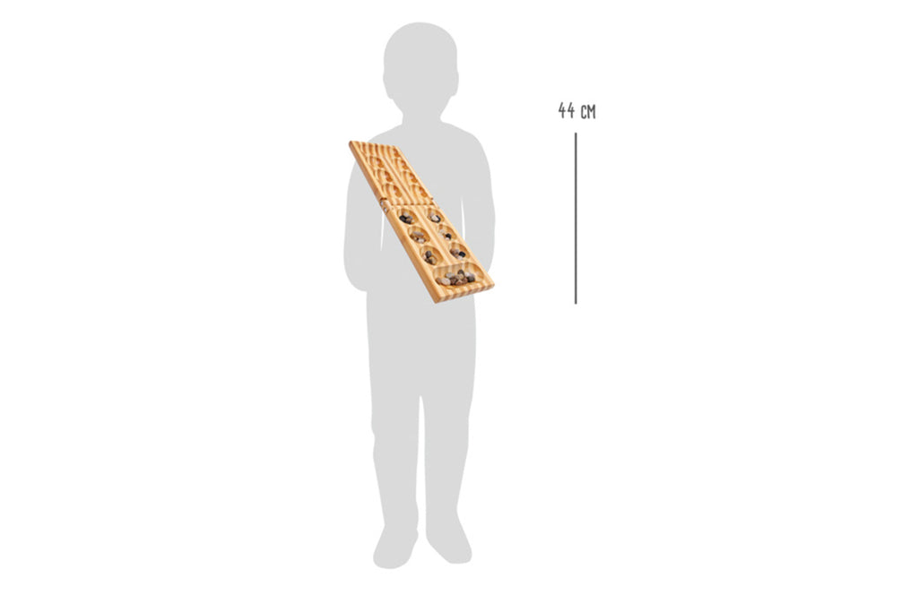 small foot Strategiespiel Kalaha Mancala mit Natursteinen