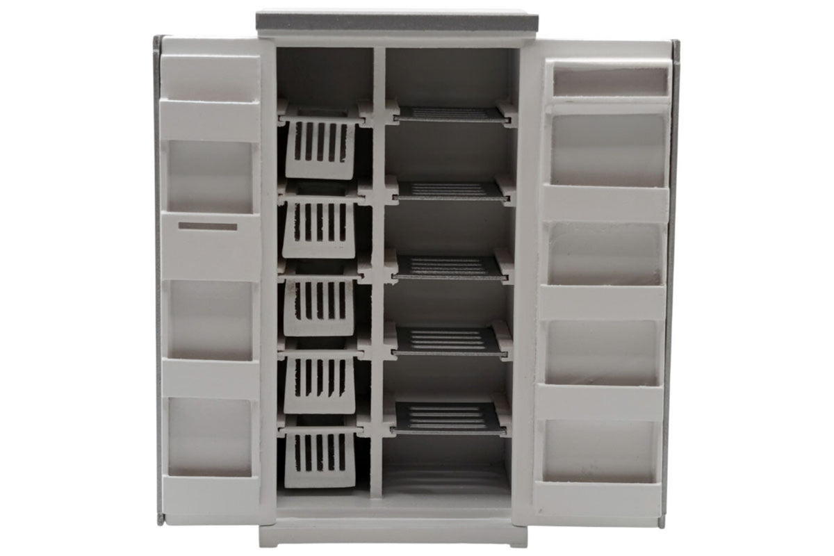 Dolls House Miniatur Kühlschrank modern weiß