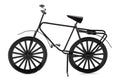 Dolls House Miniatur Fahrrad schwarz Metall