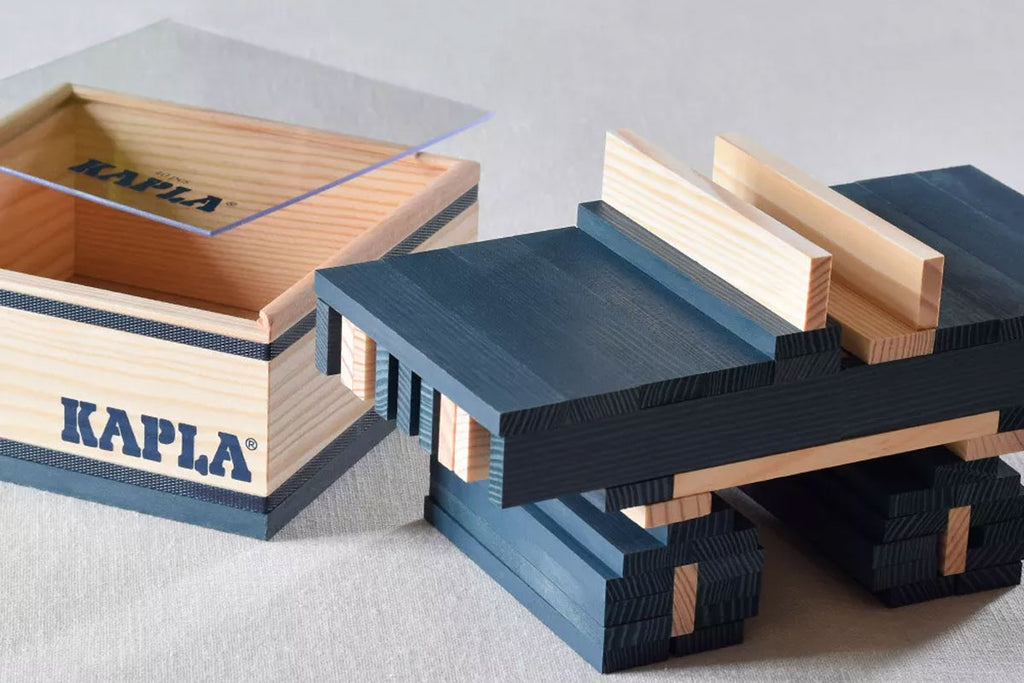 Boîte KAPLA de 40 pièces, bleu foncé