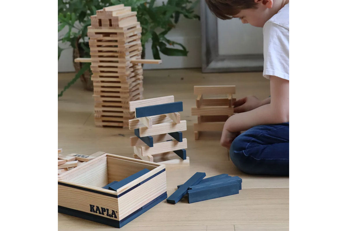 Boîte KAPLA de 40 pièces, bleu foncé