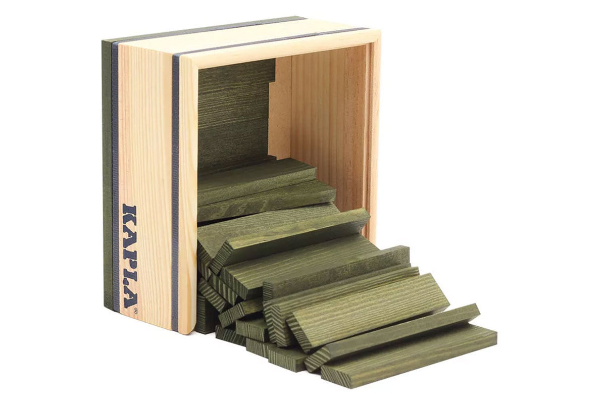 Boîte KAPLA de 40 pièces, vert foncé