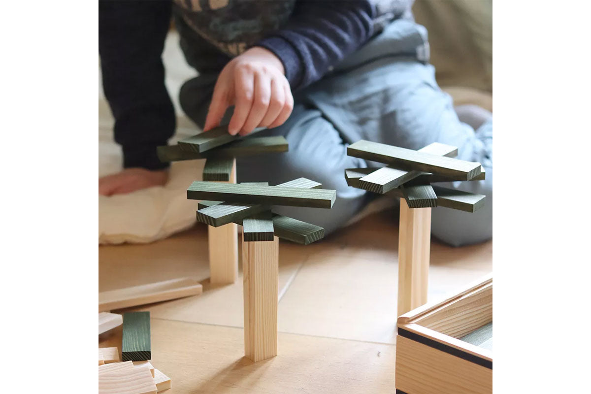 Boîte KAPLA de 40 pièces, vert foncé