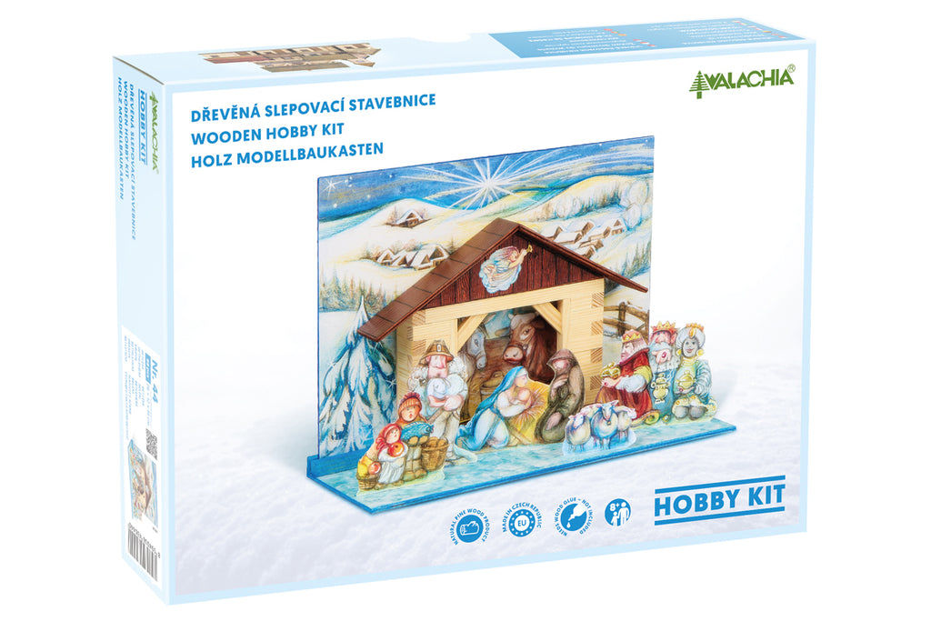 Walachia Holzbsukasten Krippe Bethlehem