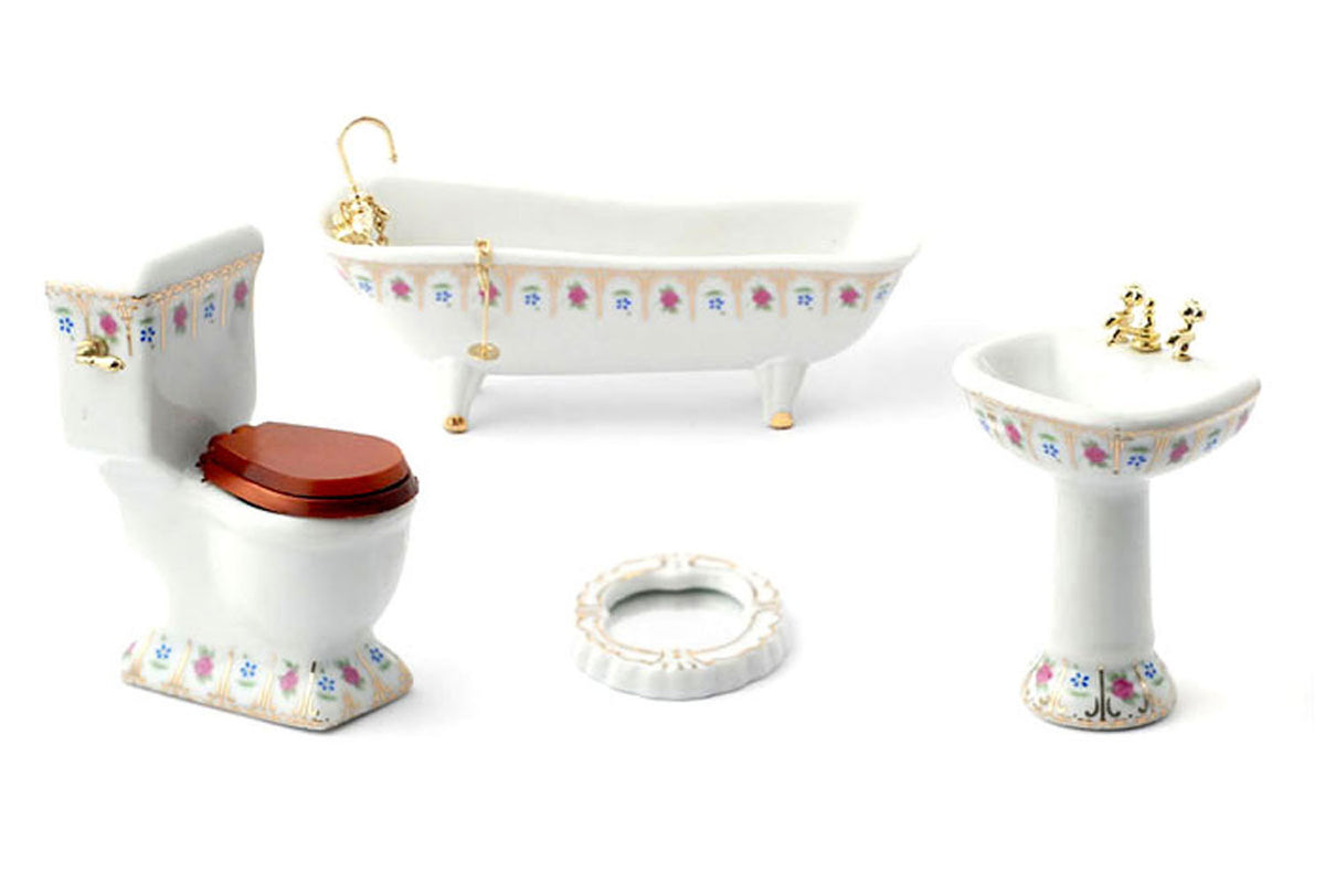 Dolls House Minuatur Badezimmer Luxuriöses Victorian