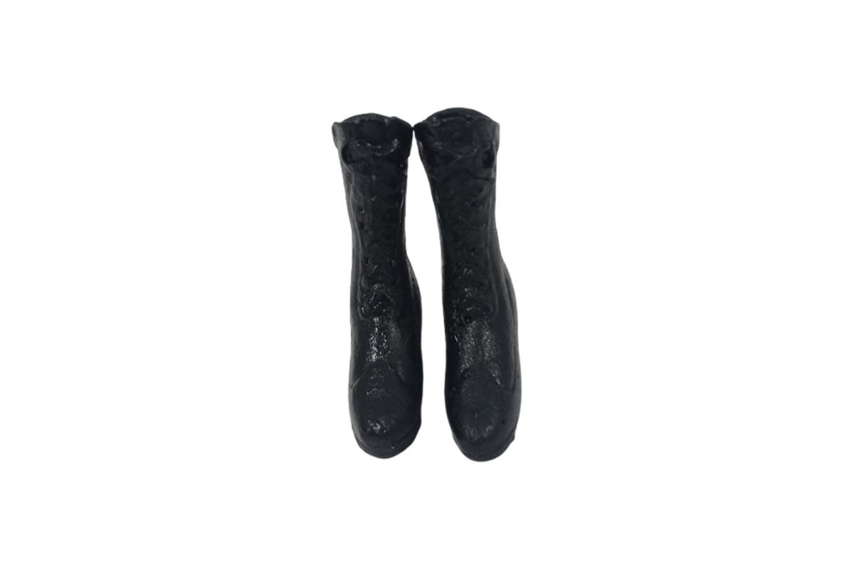 Dolls House Miniatur Damen-Stiefel schwarz