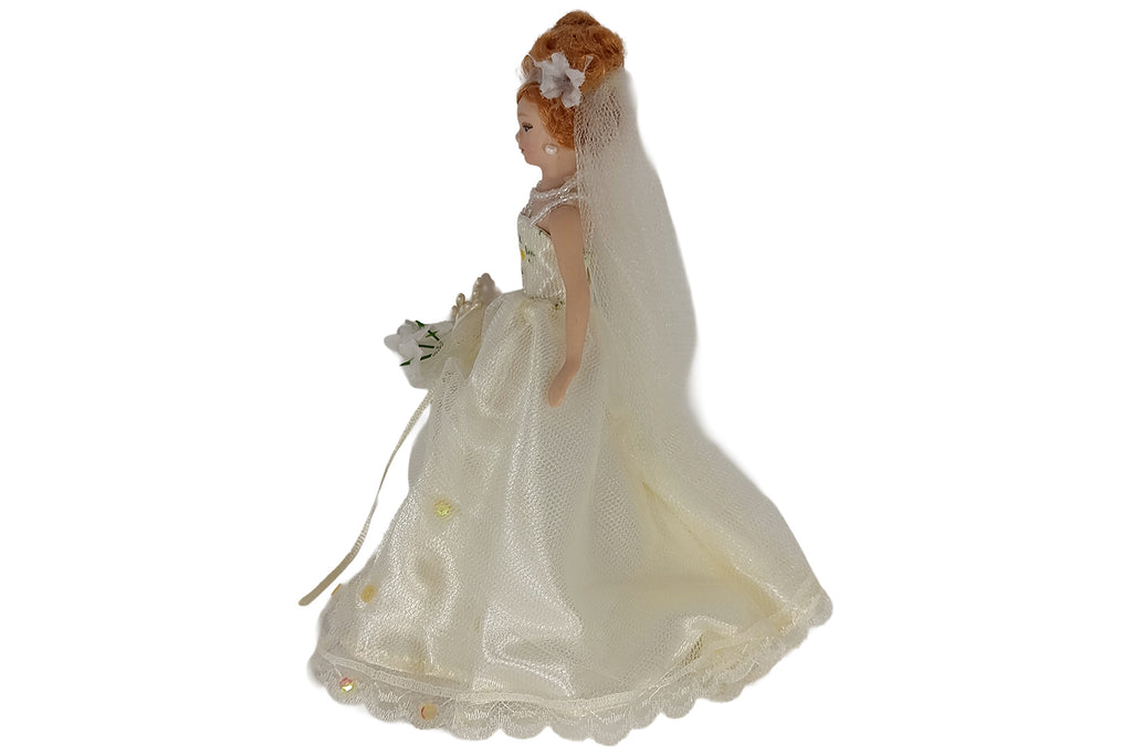 Dolls House Miniatur Puppe Naomi Brautkleid ca. 15 cm hoch