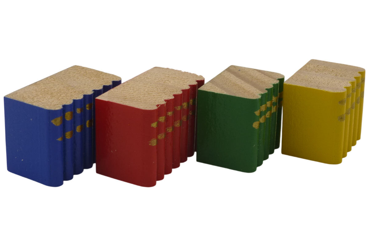Dolls House 4871 Livres Blocs Livre Bois 1:12 pour la Maison de Poupées Neuf ! #