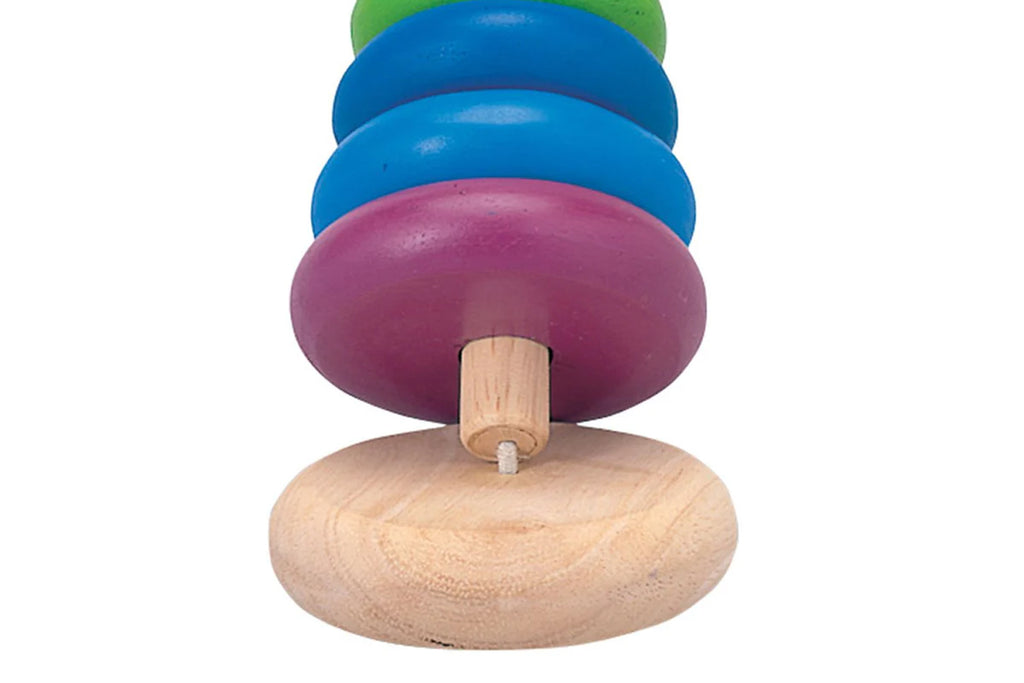 PlanToys Stapelringturm bunt