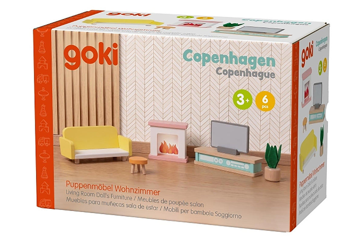 goki Wohnzimmer Puppenmöbelserie Copenhagen