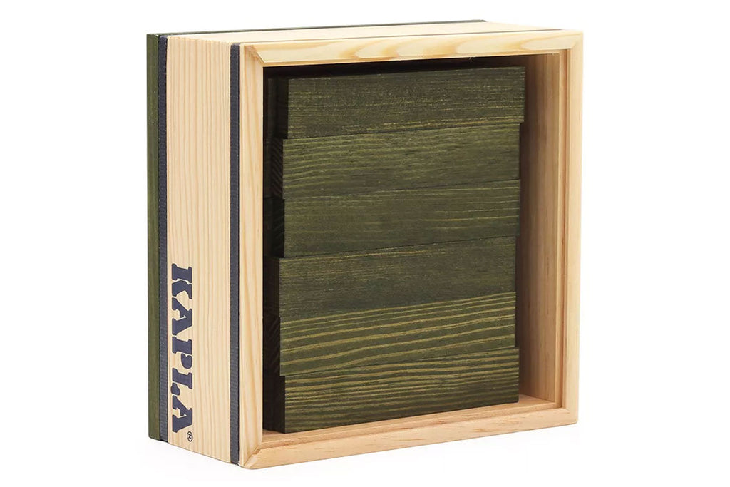 Boîte KAPLA 3 x 40 pièces, bleu clair, vert, jaune