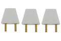 Dolls House Miniatur Stecker (3er Set) weiß 12V