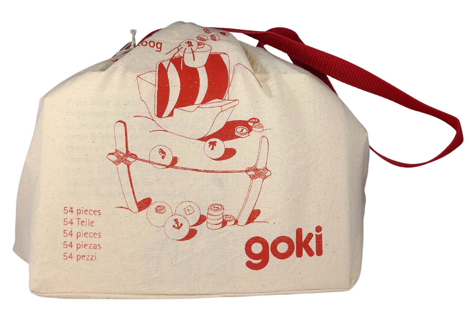 goki Piratenspiel Captain Koog im Baumwollbeutel