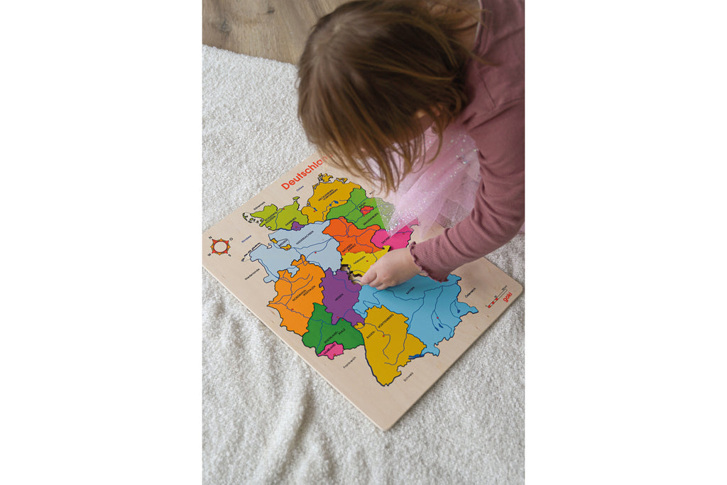 goki Einlegepuzzle Deutschland II
