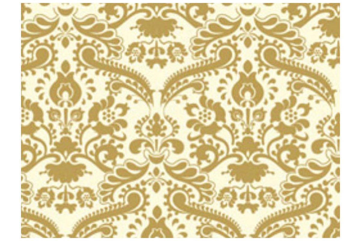 Dolls House 5824 Papier Peint " Or Damas " 60x43 CM 1:12 Pour Maison Neuf ! #