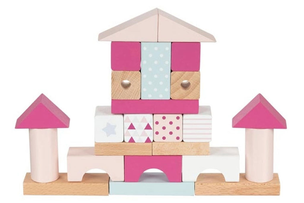 goki Holzbausteine-Box Lifestyle Beere (rosa)