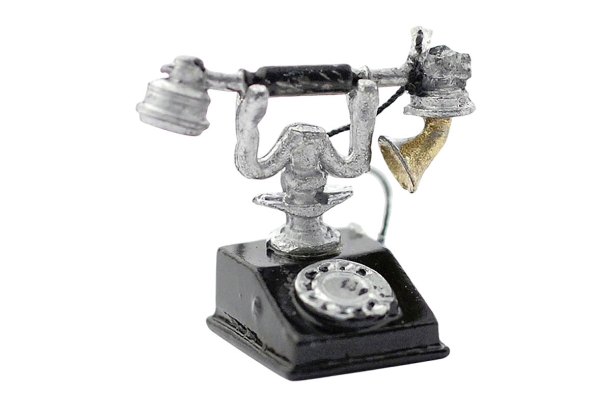 Dolls House Miniatur Telefon altes Design