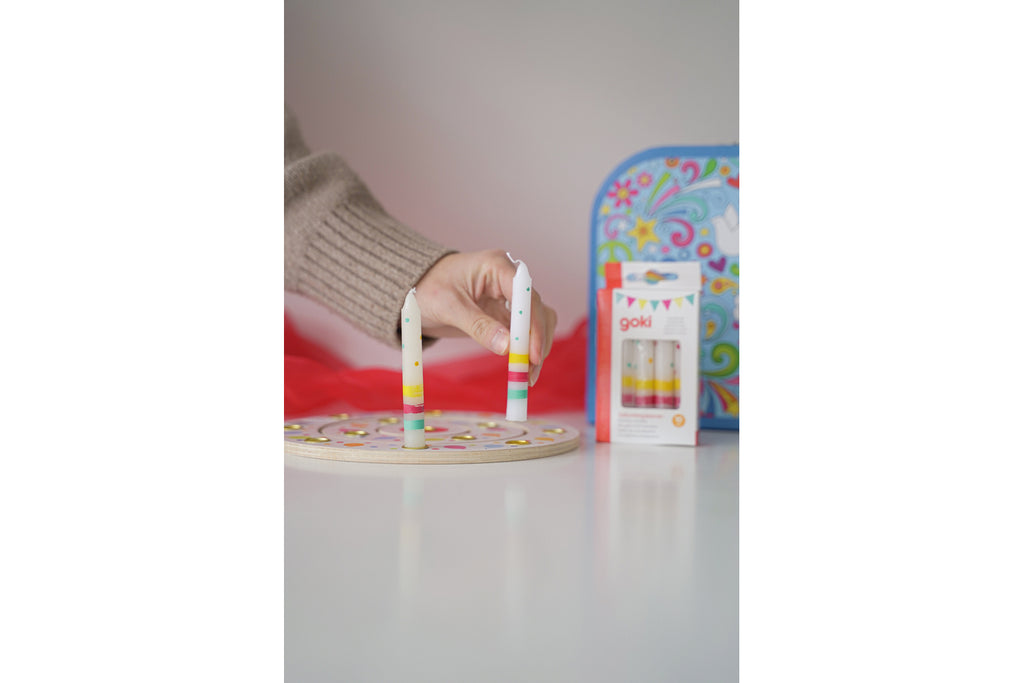 Bougies d'anniversaire Goki Susibelle, 10 pièces, couleurs assorties
