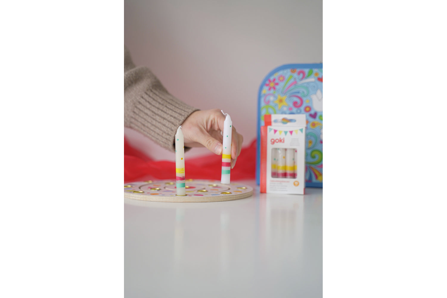 Bougies d'anniversaire Goki Susibelle, 10 pièces, couleurs assorties