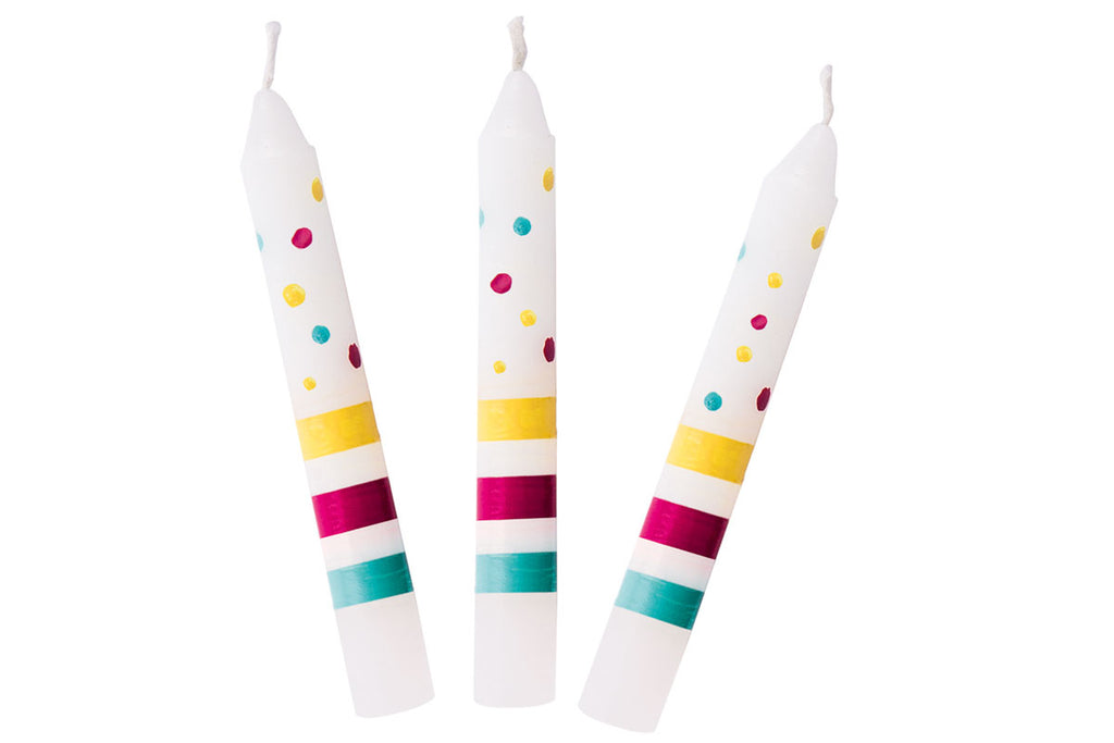 Bougies d'anniversaire Goki Susibelle, 10 pièces, couleurs assorties